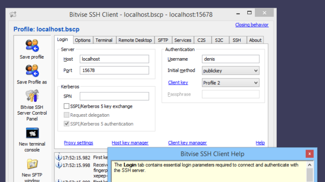 bitvise ssh client windows